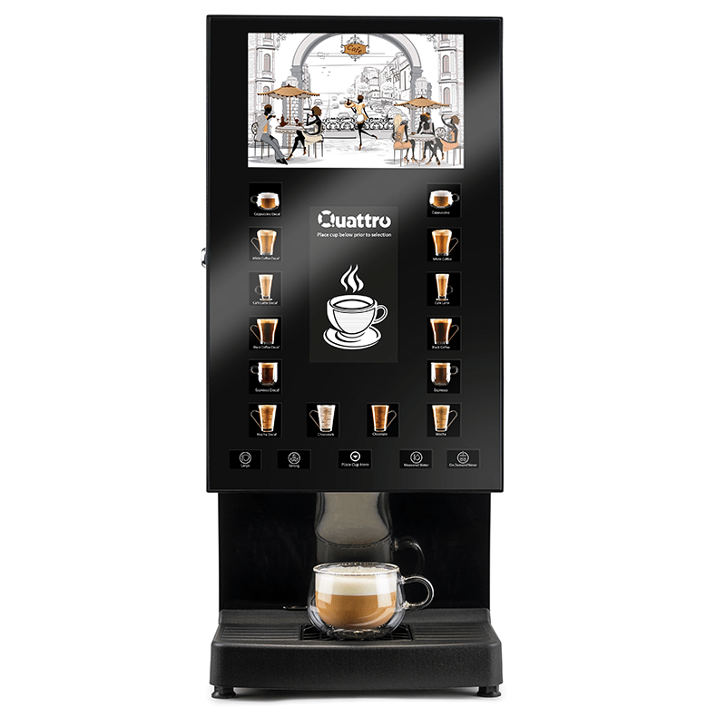 Matrix Quattro instant coffee machine front view