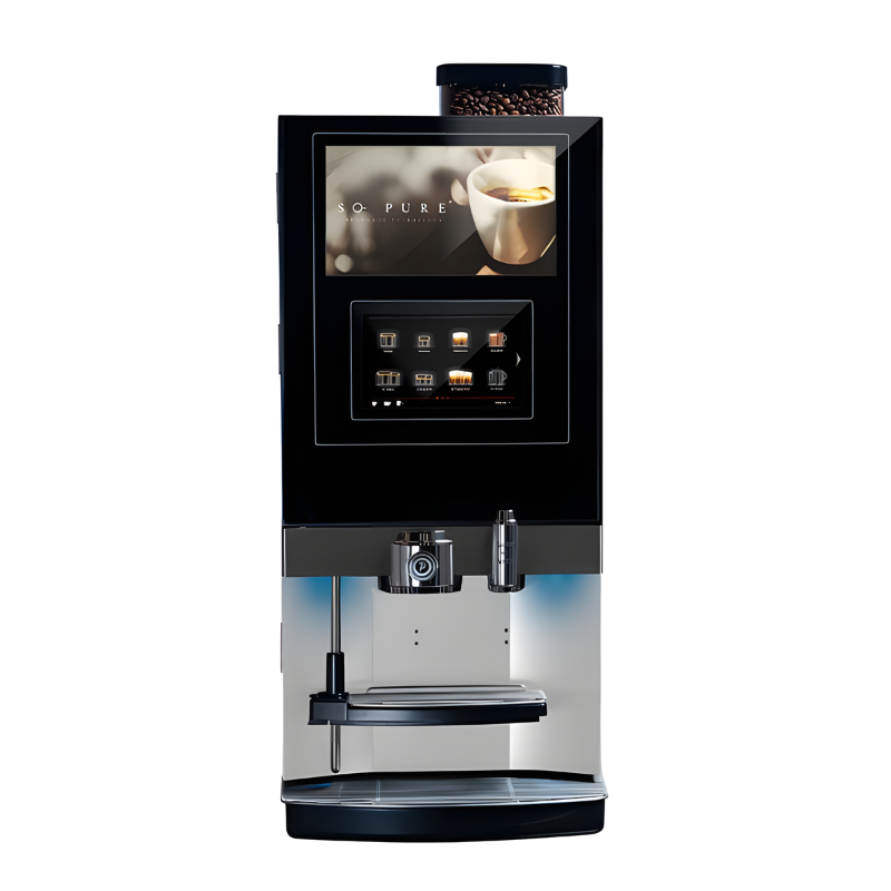 So Pure Platinum Espresso bean to cup coffee machine on a white background
