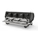 Black Sanremo D8 3 group espresso machine diagonal front-right view