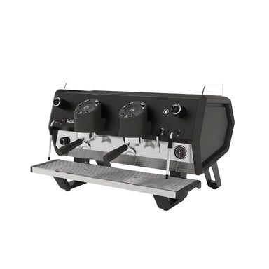 Black Sanremo D8 Plus 2 group espresso coffee machine front right view