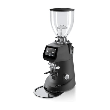 Front right view of the Sanremo SR64 EVO PRO coffee grinder in black
